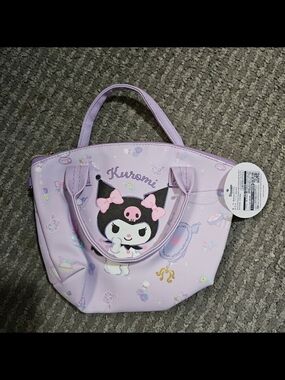 Kuromi Lilac Top-Handle Tote Bag